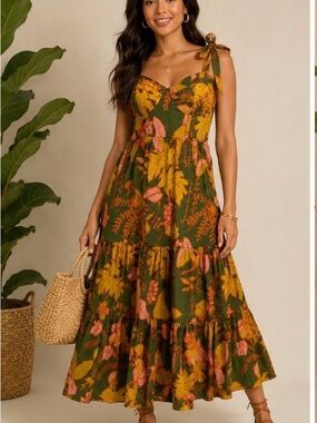 FARM Rio | Dresses | Farm Rio Green Sweet Garden Botanical Tiered Eyelet Maxi Dress | Poshmark FARM Rio | Dresses | Farm Rio Green Sweet Garden Botanical Tiered Eyelet Maxi Dress | Poshmark